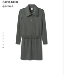 CAbi Women's Charcoal Long Sleeve Dress